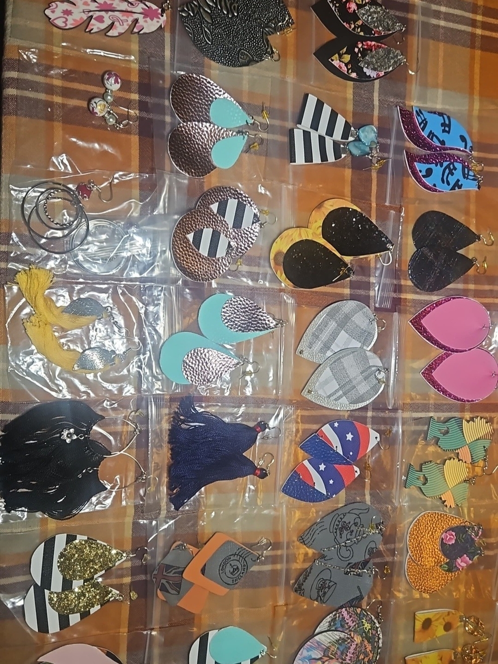Destash - Handmade Teardrop Earrings - Assorted Pink, Black, Turquoise & More
